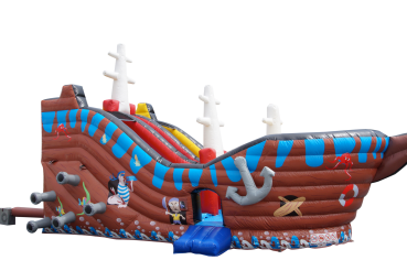 Inflatable pirate boat