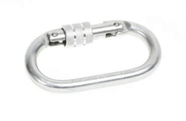 Preview: 10 pezados de  mosquetónes acero con tapón roscado Preview: 10 pezados de  mosquetónes acero con tapón roscado