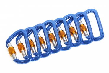 Preview: 5 pezados de mosquetones de aluminio con tapón roscado Preview: 5 pezados de mosquetones de aluminio con tapón roscado