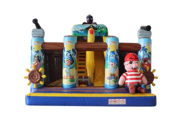 Hüpfburg Pirat Multiplay in 6,9m x 5,4m x 5,6mh