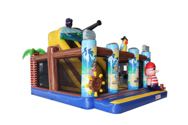 Hüpfburg Pirat Multiplay in 6,9m x 5,4m x 5,6mh