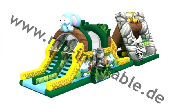 Hindernisbahn Tiere Elefant 15,5m x 5m x 5m
