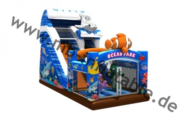 Rutsche Ozean Clown Fisch 4x12x6m